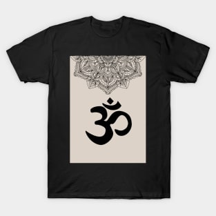 Aum Zen Mandala Minimalist T-Shirt